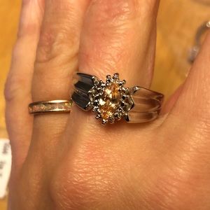 Beautiful peach colored ring